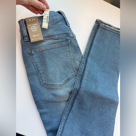 NWT Madewell 10” High Rise Skinny Crop size 24 - Picture 3 of 15